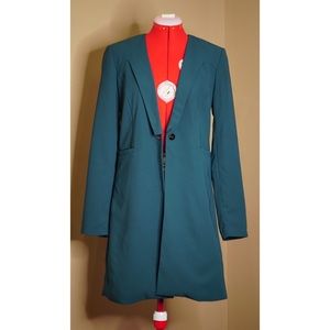 Oversized Single-Button Blazer